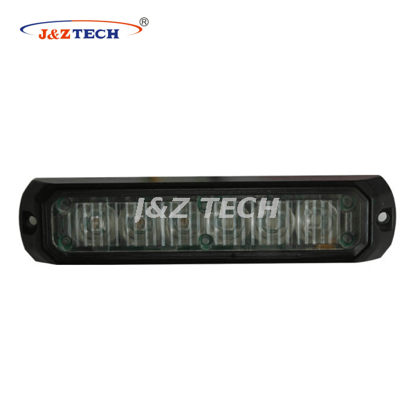 Lumière stroboscopique à LED en aluminium 12-24V 6 LED
